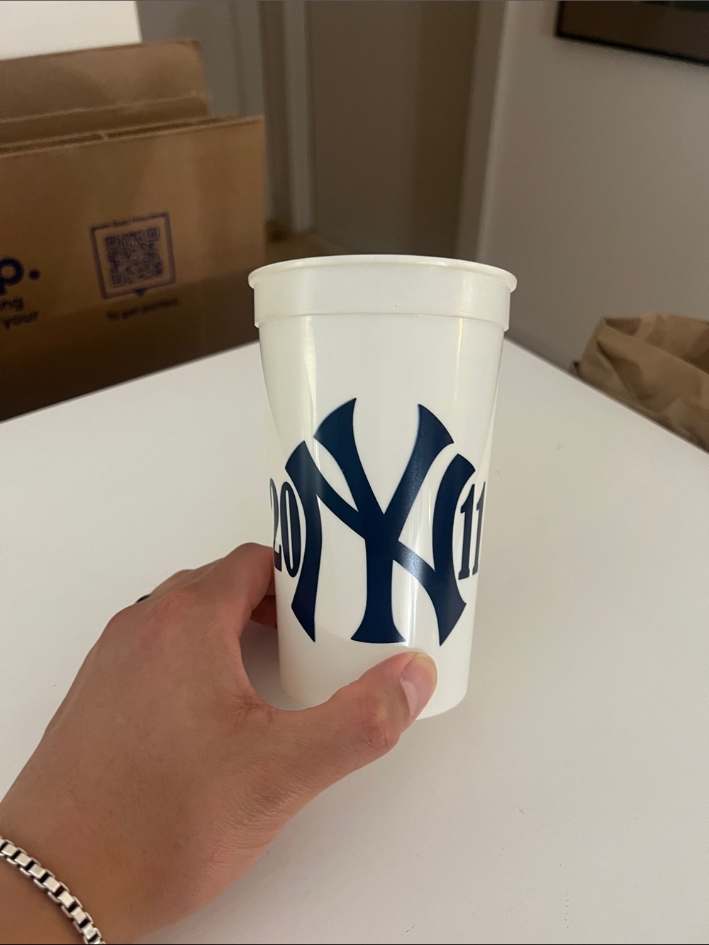 Vintage 2011 New York Yankees Plastic Cup Souvenir Collectible